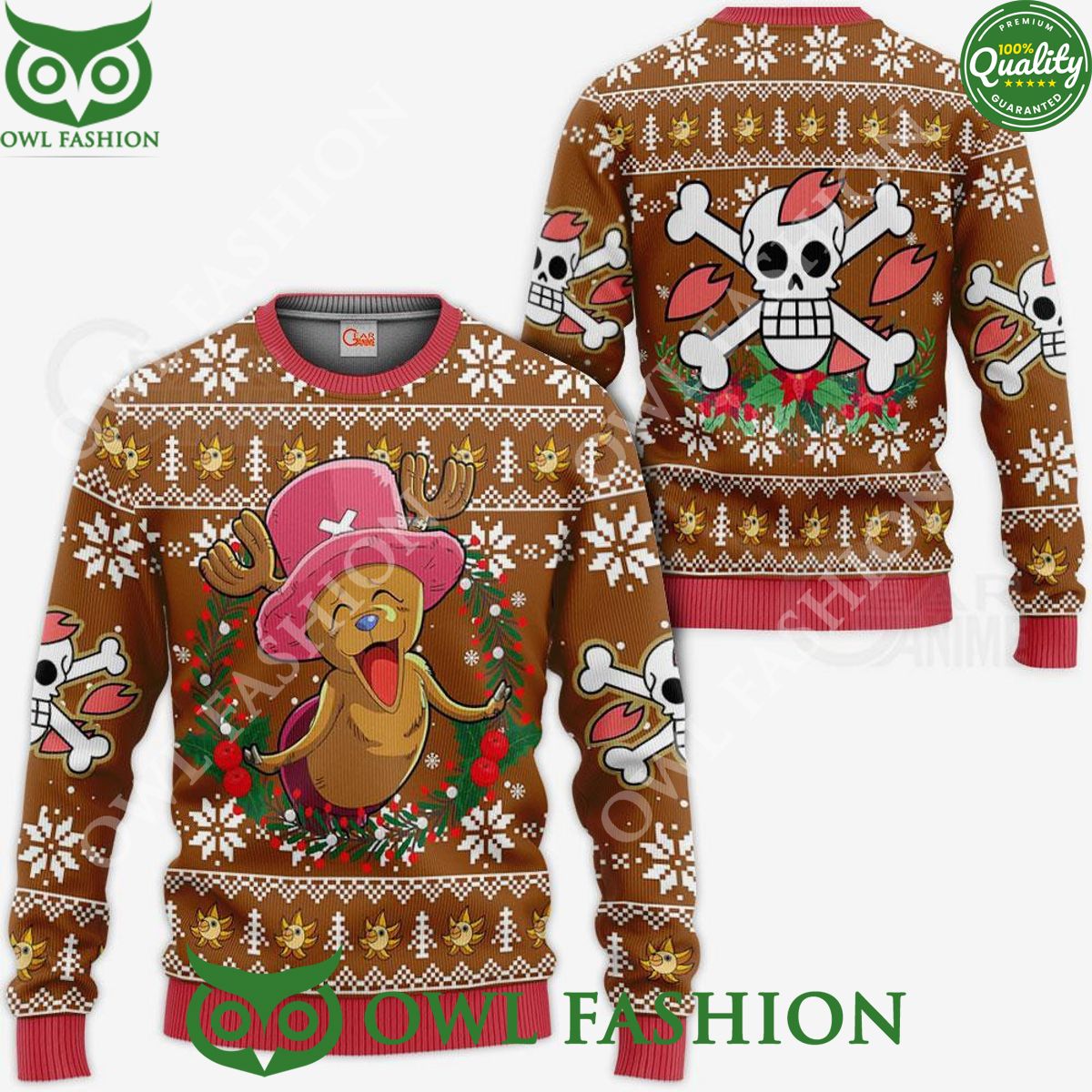 Happy Chopper Ugly Christmas Sweater Jumper Xmas Gift