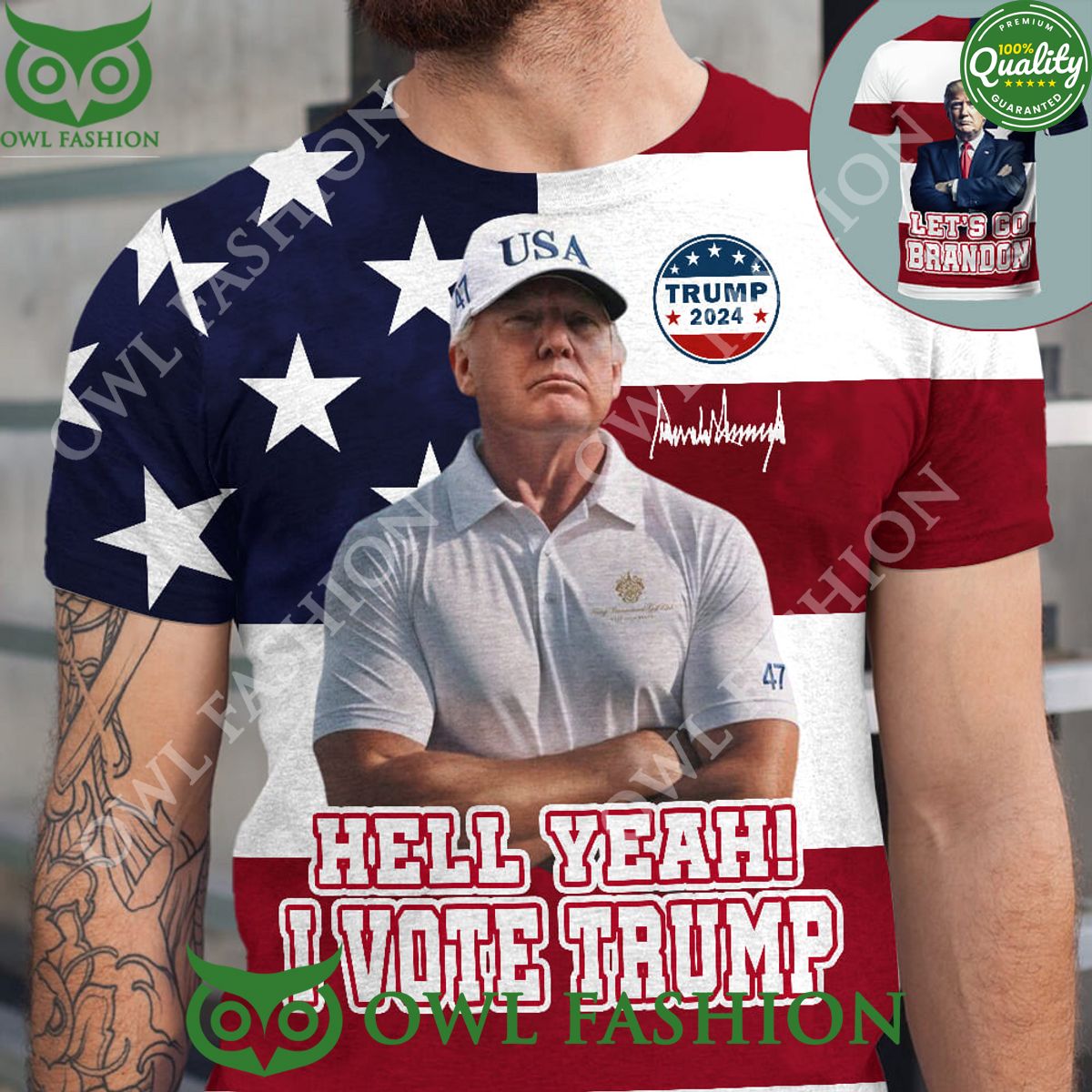 Hell Yeah I Vote Trump Again America 3D Shirt Hoodie