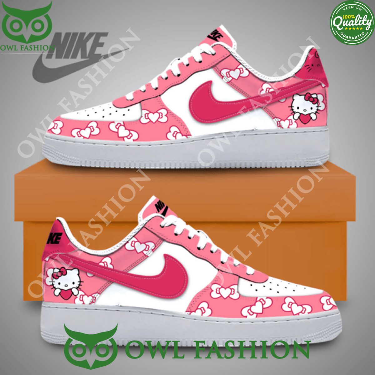 Hello Kitty Pink Nike Air Force 1 SHOES