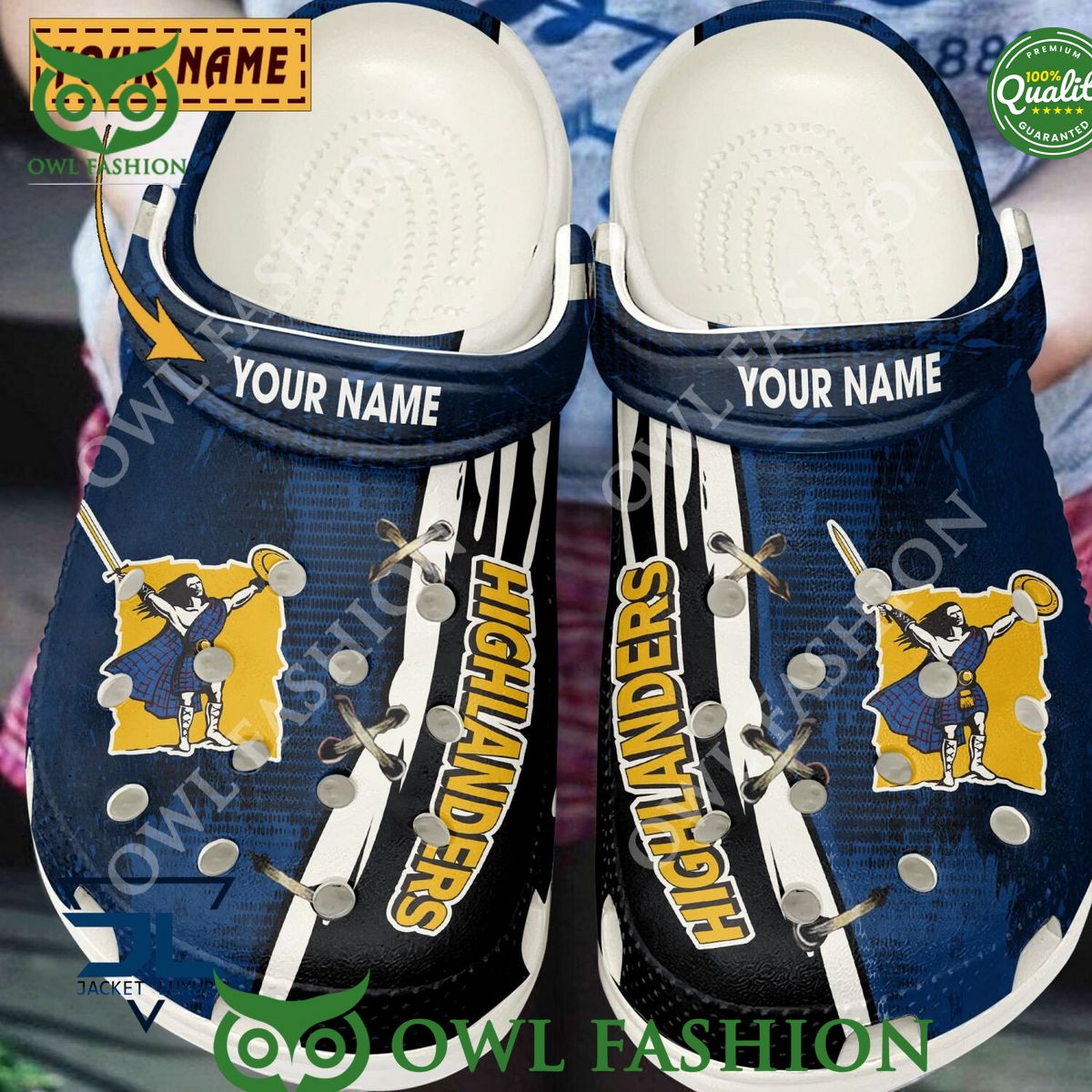 Highlanders Rugby Customized Crocs