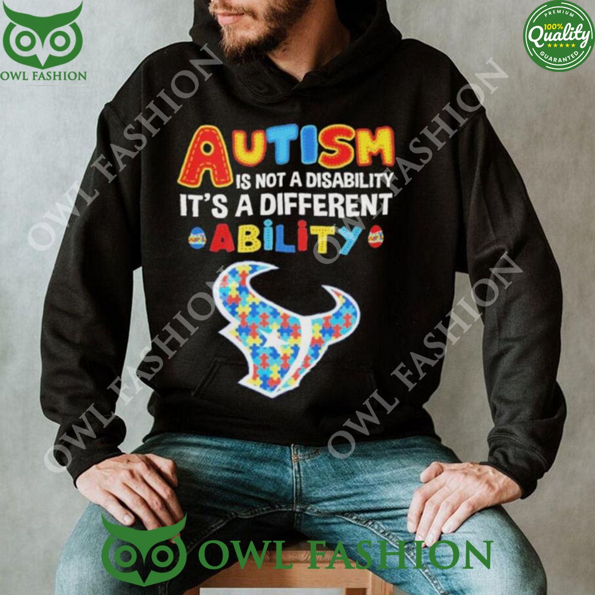 Houston Texans NFL Autism Limited 2D Shirt Hoodie