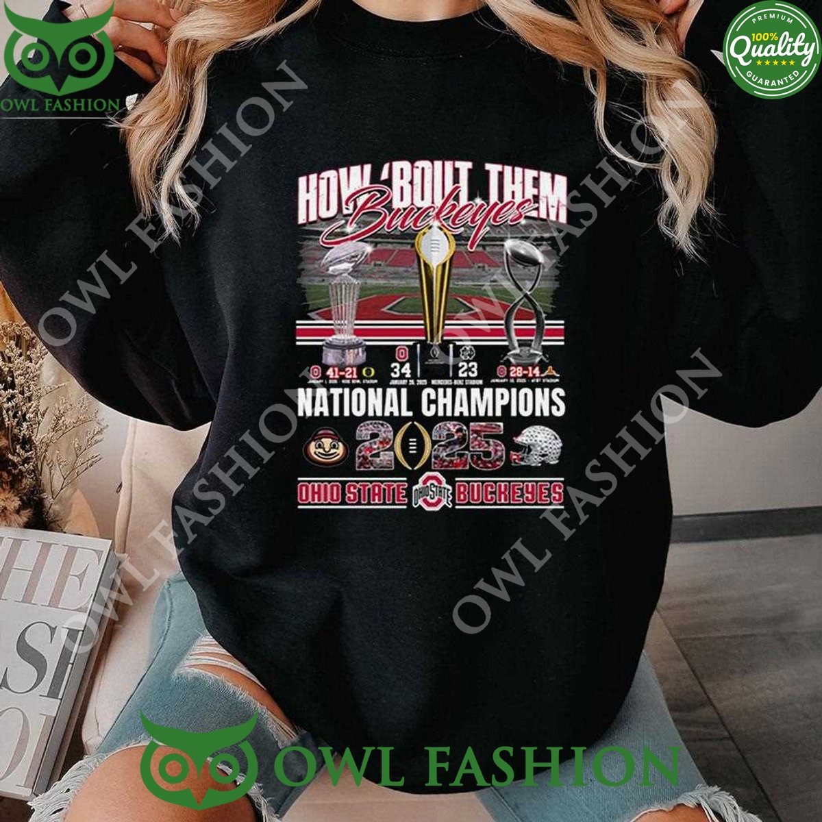 How Bout Them Ohio State Buckeyes National Champions 2025 Sweatshirt