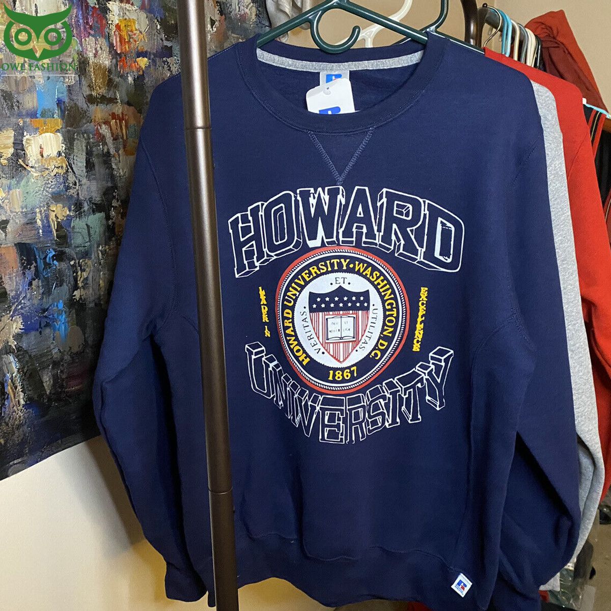 Howard University Vintage Style 2d Sweatshirt