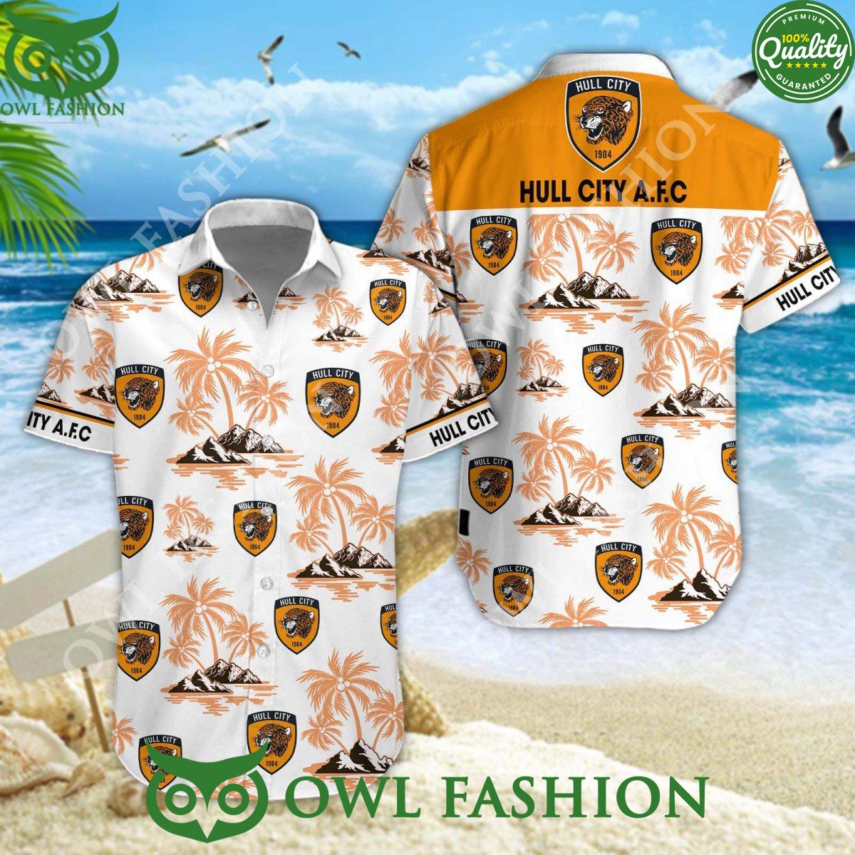 Hull City EFL Football Champion Hawaiian Shirt Shorts Summer 2024