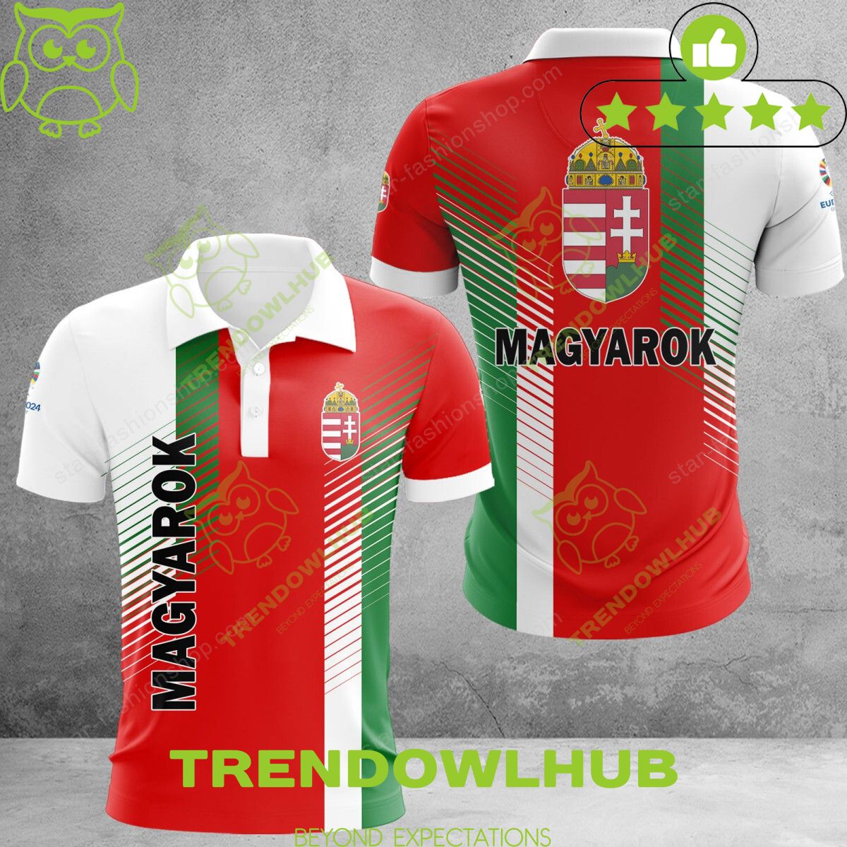 Hungary Magyar labdarúgó-válogatott National Football Team Polo Shirt