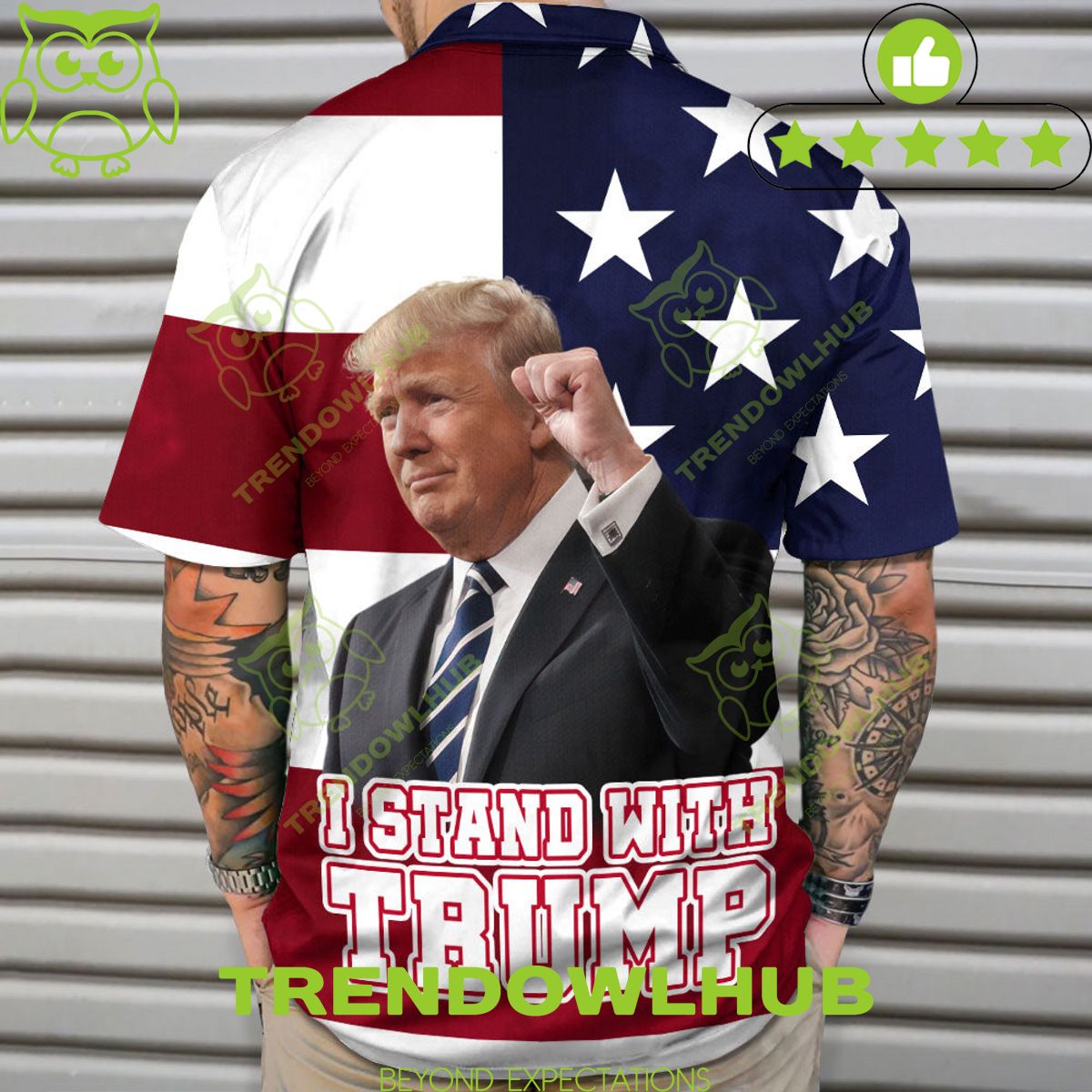 I Stand with Donald Trump Make America Great Again Hawaii Shirt