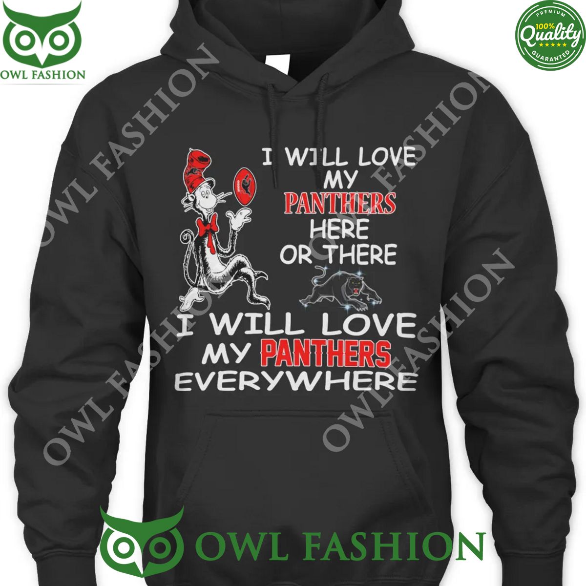 I will love my Panthers here or there I will love Panthers everywhere t shirt