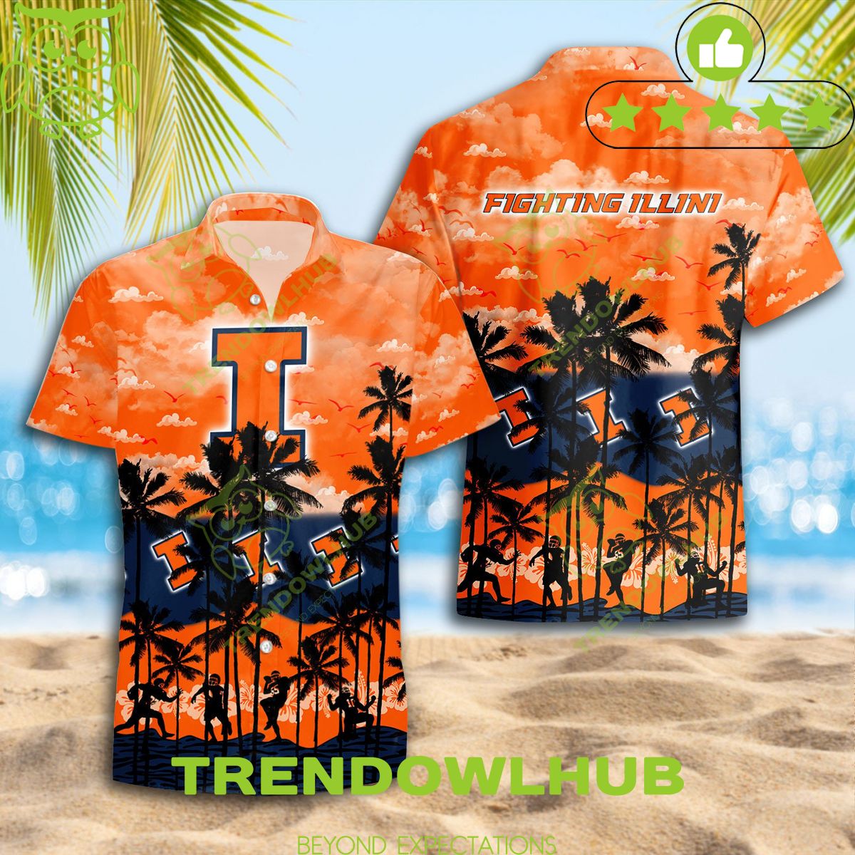 Illinois Fighting Illini Hawaiian Shirt NCAA Limited Version 2024