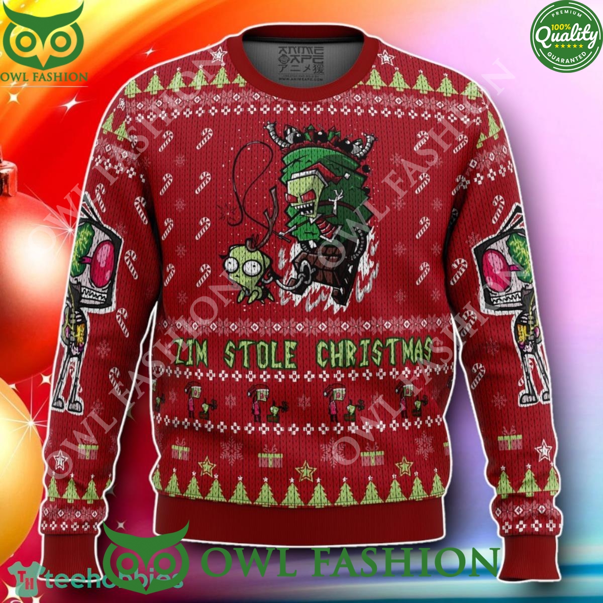 Invader Zim Doom Doom Doom Christmas New Design 2024 Ugly Sweater