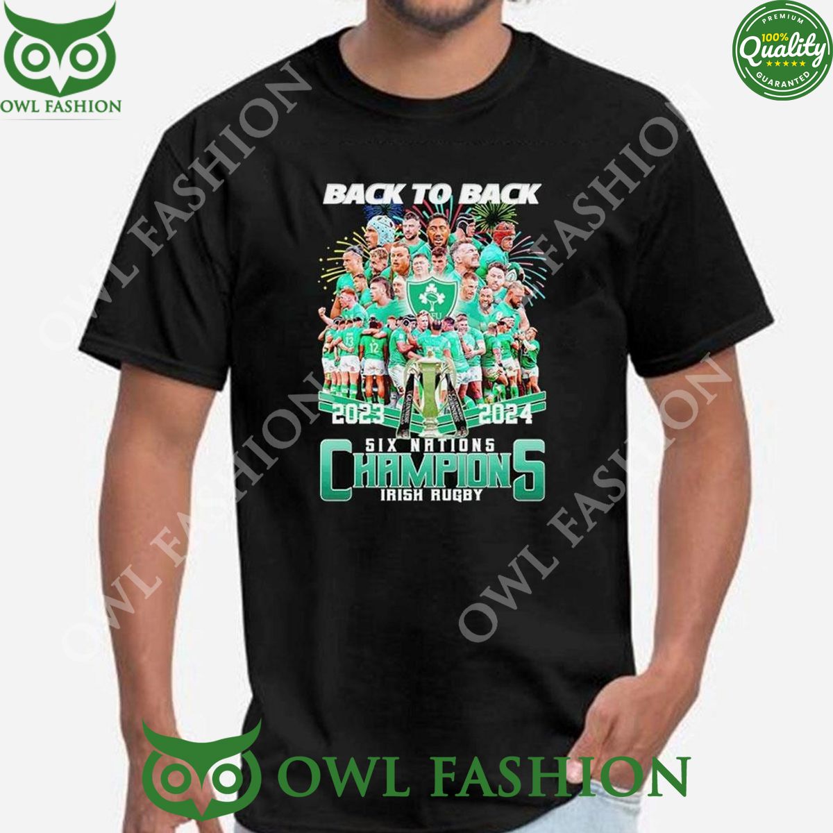 Irish Rugby Back To Back 2023 2024 Six Nations Champions t shirt