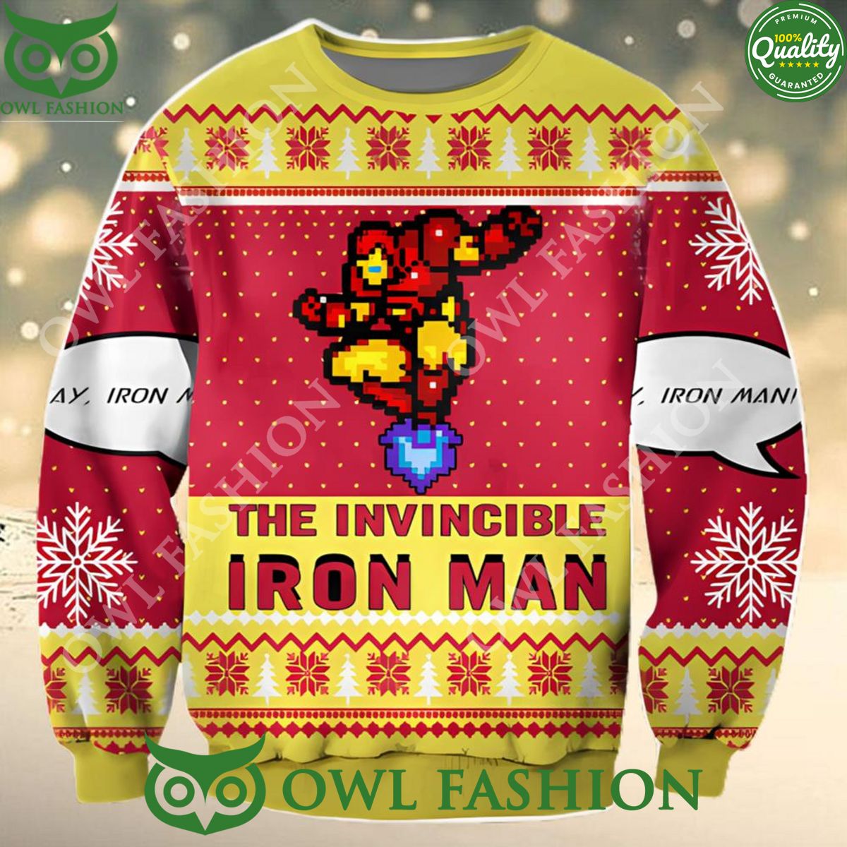 Iron Man Ugly Merry Christmas Sweater Jumper