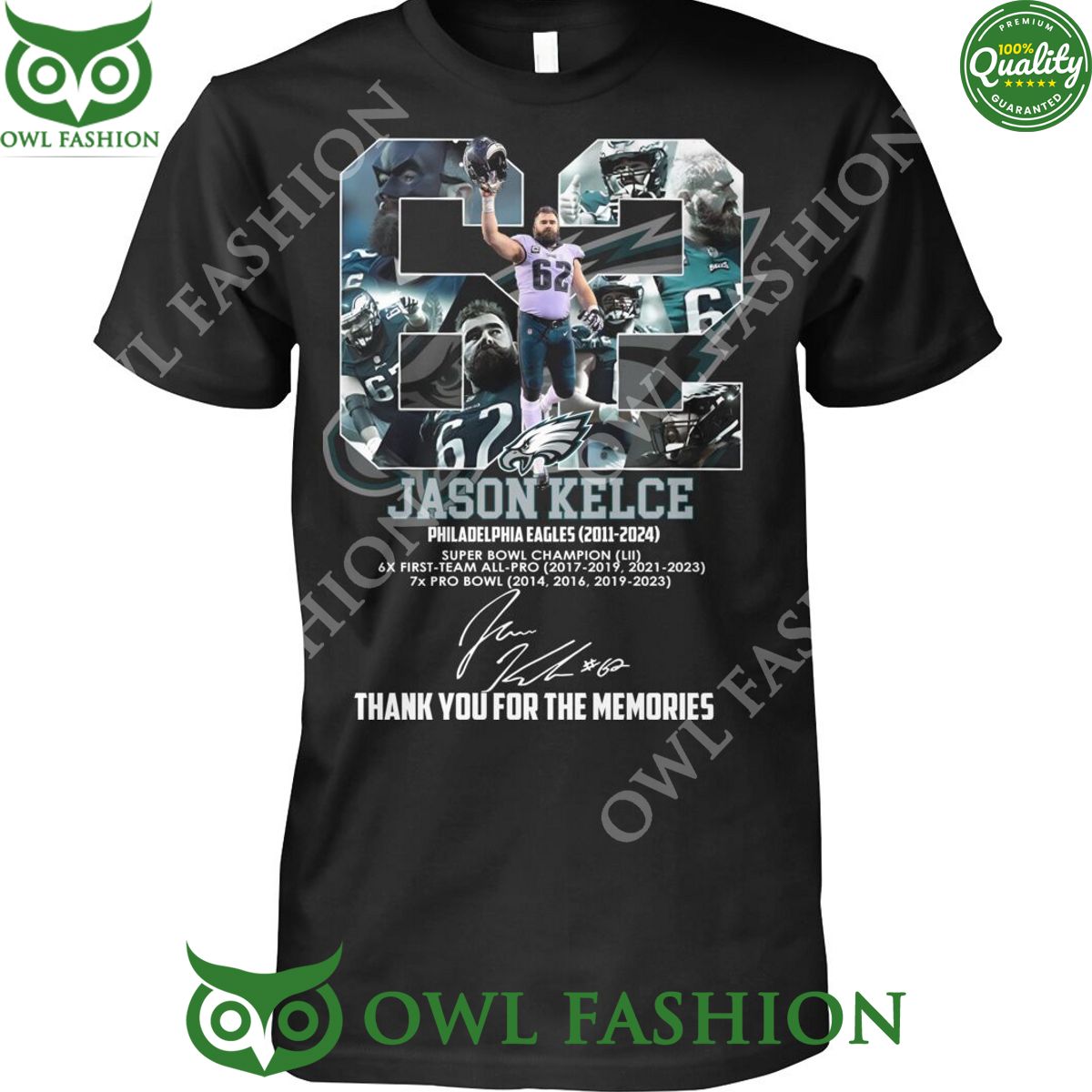 Jason Kelce Legend retired 2011 2024 Thank you Memories Philadelphia Eagles t shirt