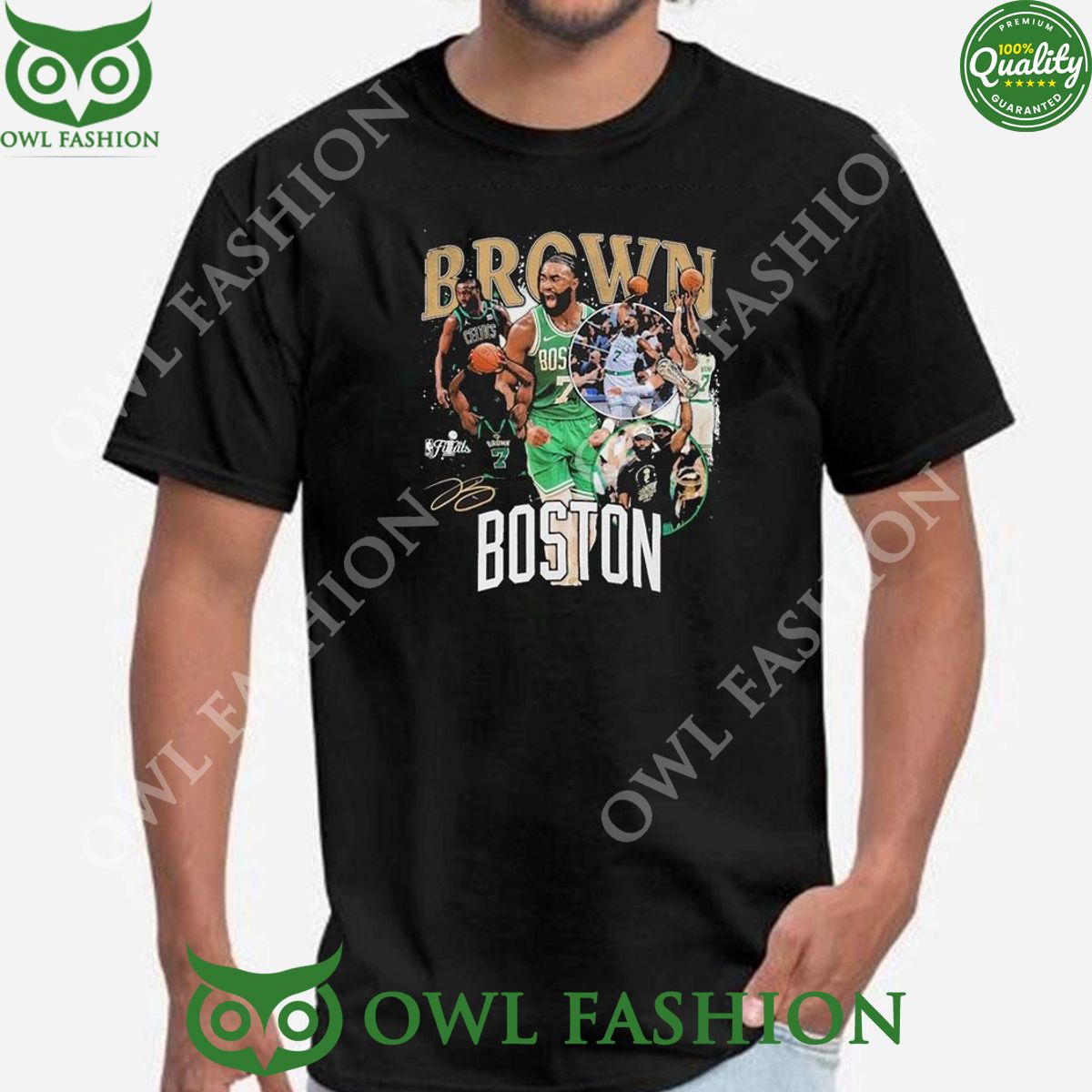 Jaylen Brown Boston Celtics Stadium Essentials 2024 Nba Finals Champions Crossroads t Shirt