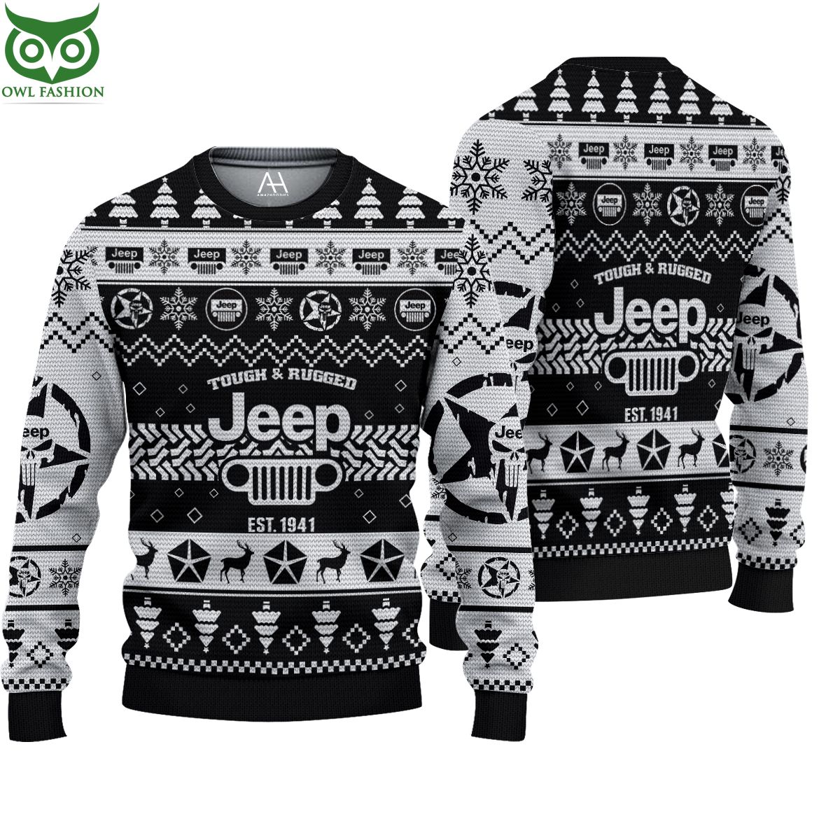 Jeep Christmas sweater 3D AOP Ugly Sweater Jumper
