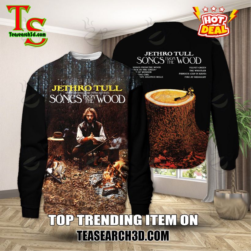 Jethro Tull Songs from the Wood Album Cover Hoodie, T-Shirt, Sweatshirt And Tanktop