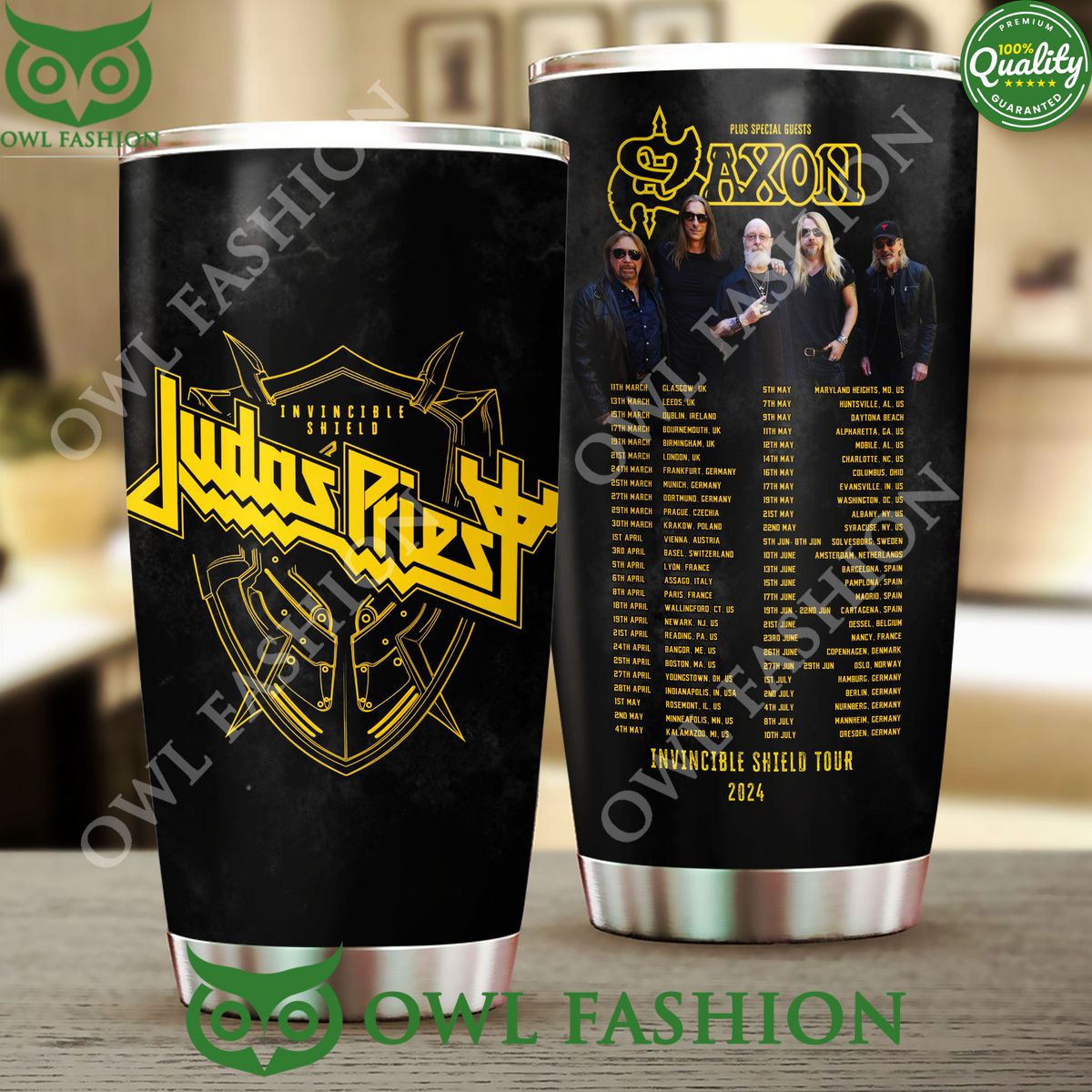 Judas Priest Invincible Shield Plus Special Guests Tumbler Cup