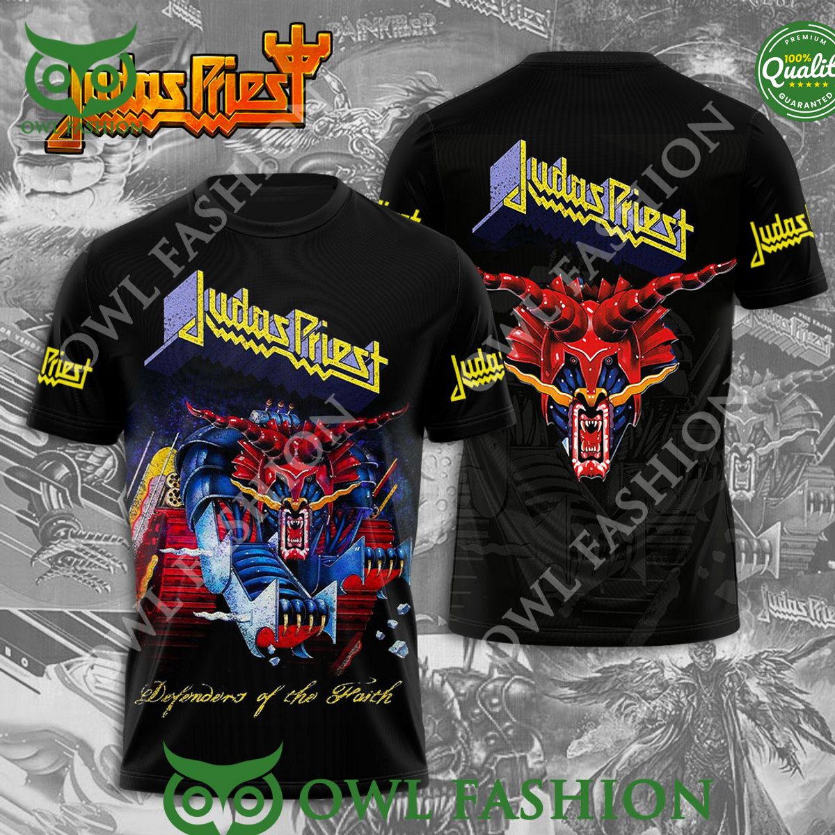 Judas Priest Rock Hard Ride Free Defenders of the Faith t shirt