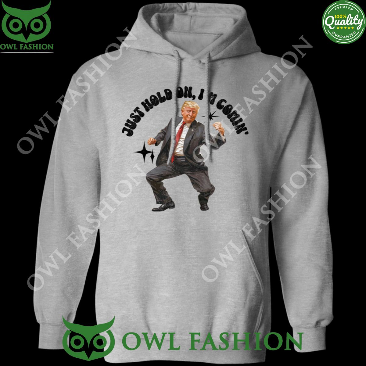 Just Hold On I'm Comin' Trump 2D Shirt Hoodie