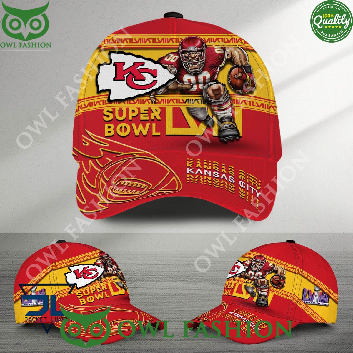 Kansas City Chiefs Super Bowl LVIII NFL Printed Cap