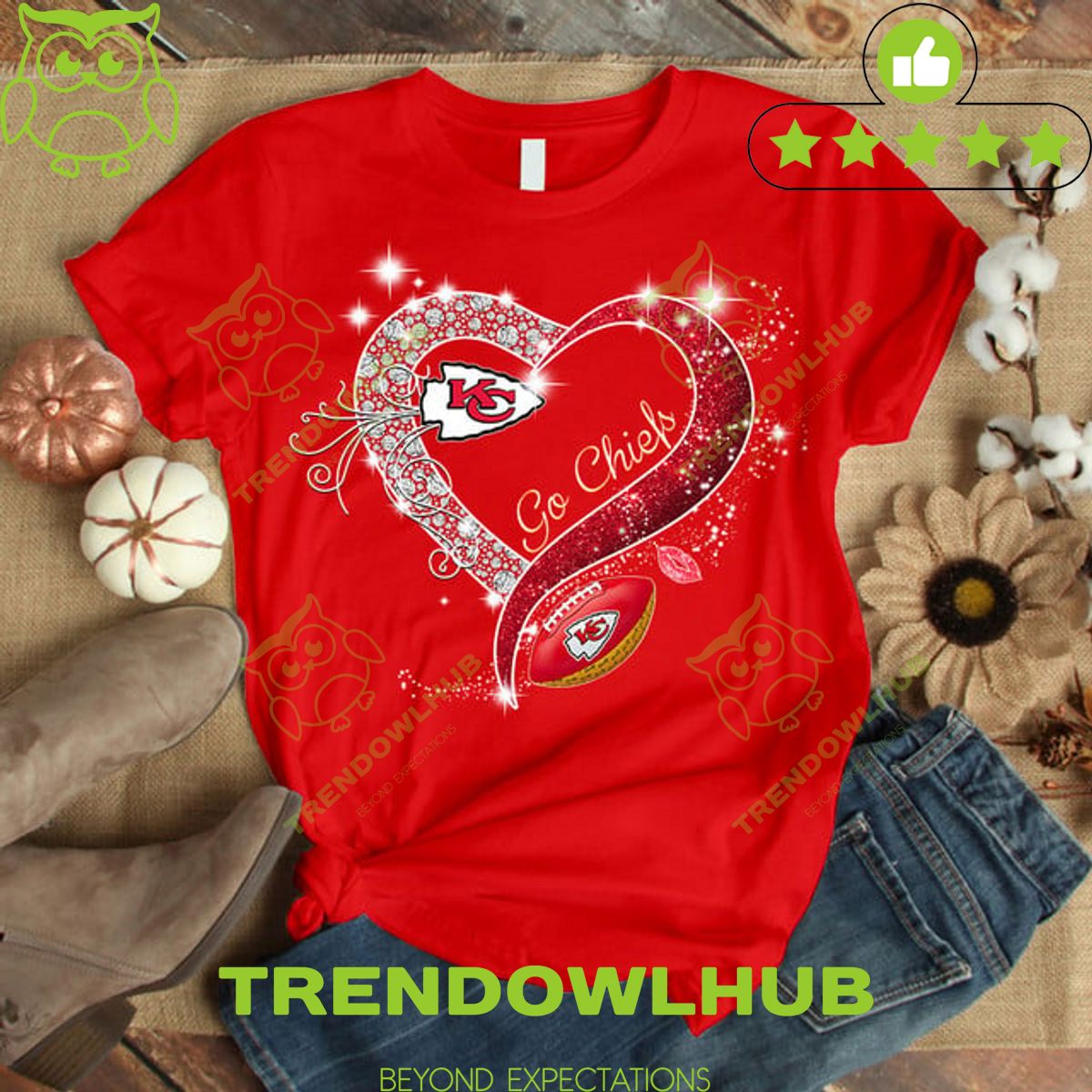 Kansas City Go Chiefs Valentines Day Heart Love red t shirt