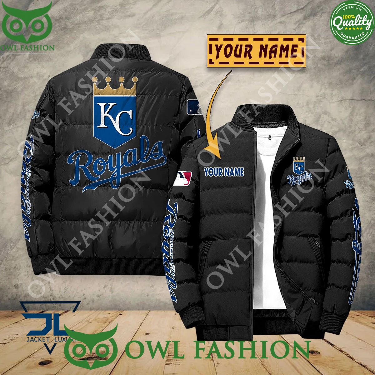 Kansas City Royals Custom Name MLB Baseball Jacket Sport