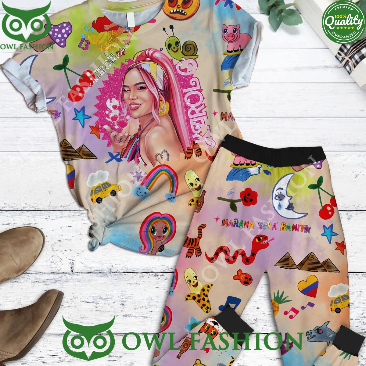 Karol G Manana Sera Bonito This Barbie Can not Calm Down Pajamas