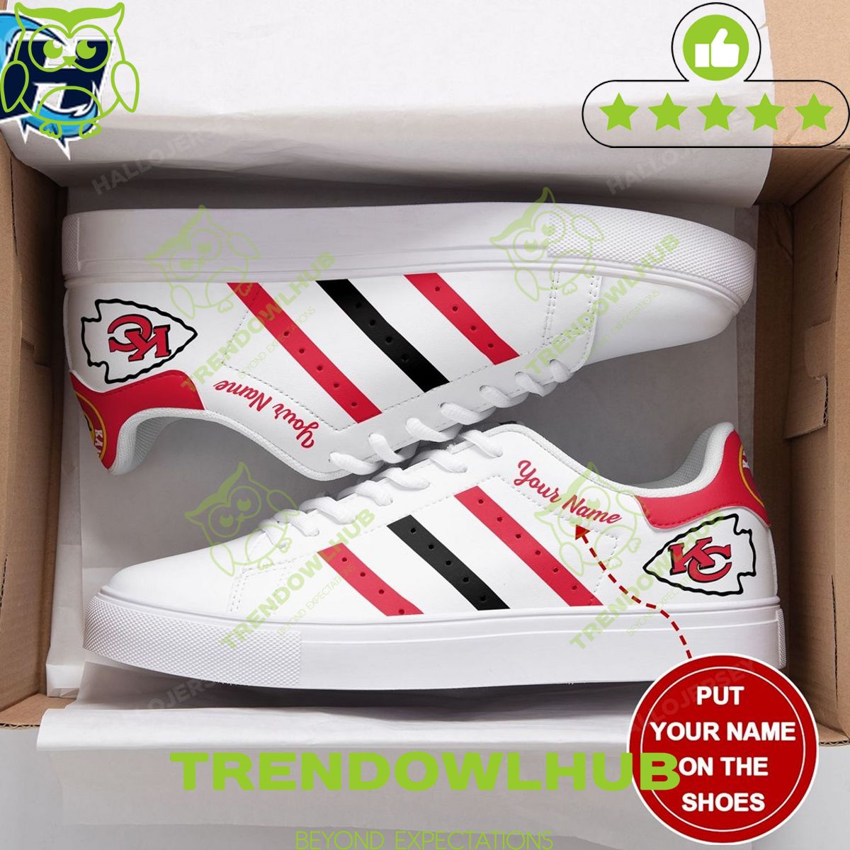 Kc Chiefs Custom Stan Smith Shoes Nfl Sneakers