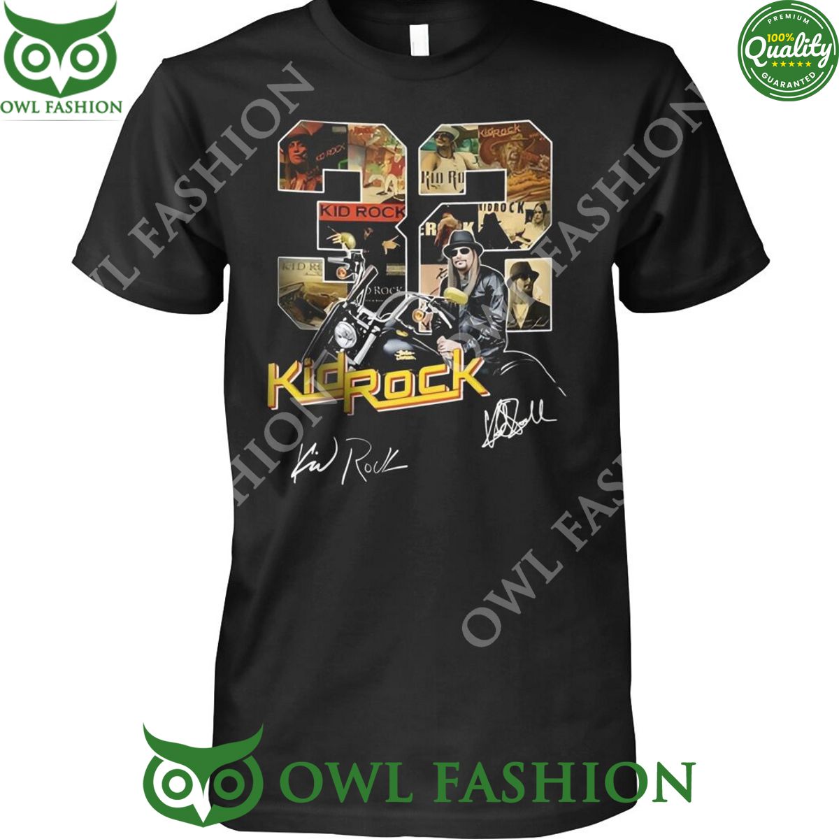 Kid Rock 32 anniversary raper singer t shirt