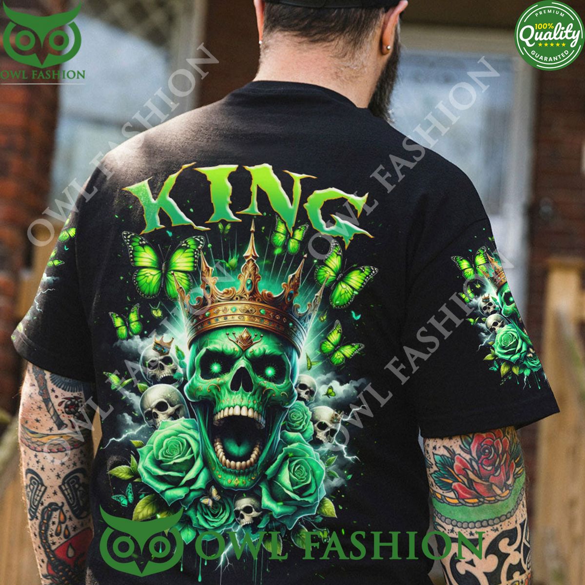 King Queen Skull Rose Couple Aop Hoodie Shirt