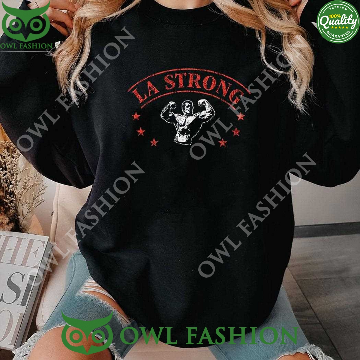 LA Strong Stars Black 2025 Sweatshirt