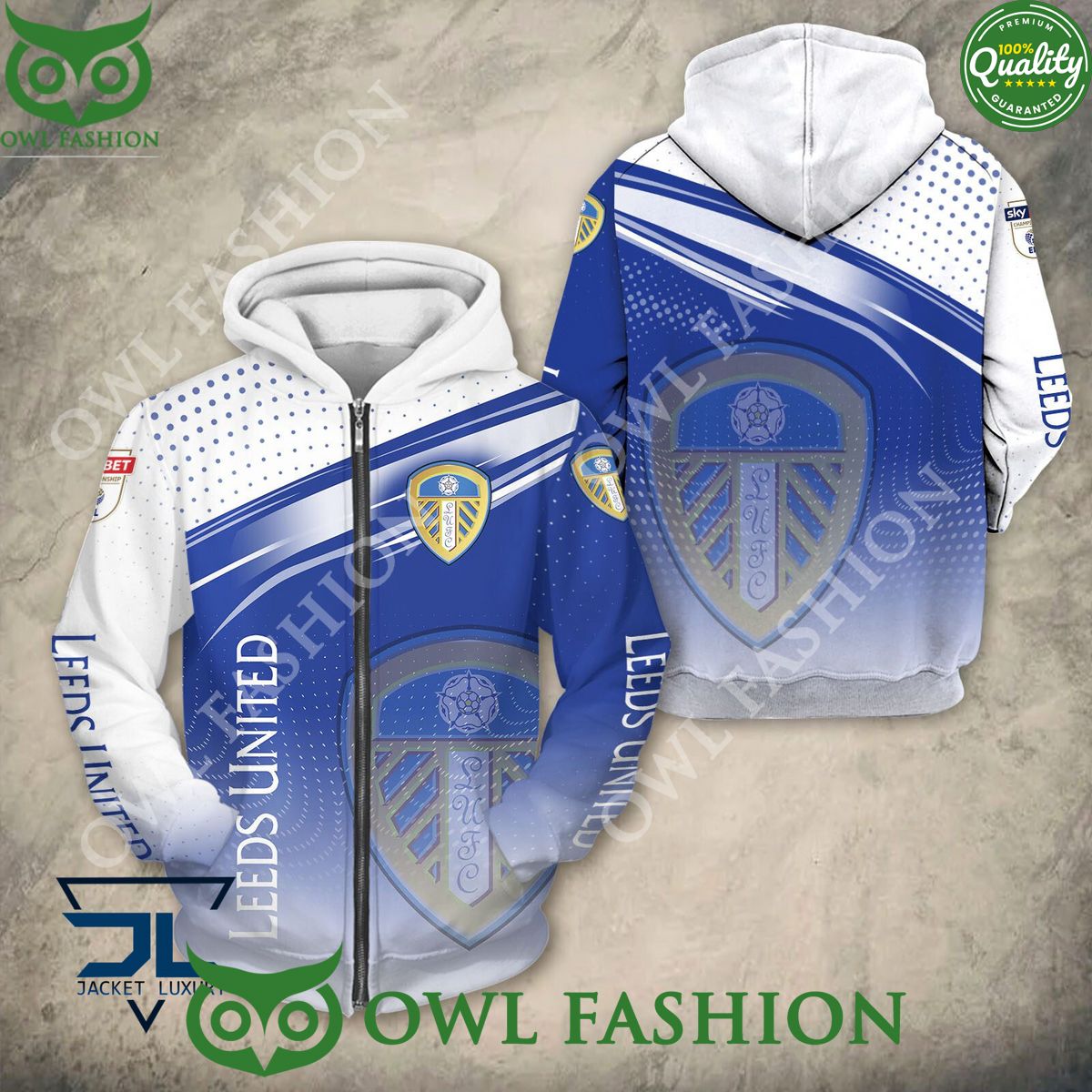 Leeds United F.C Football Club Logo Hoodie Shirt 2024