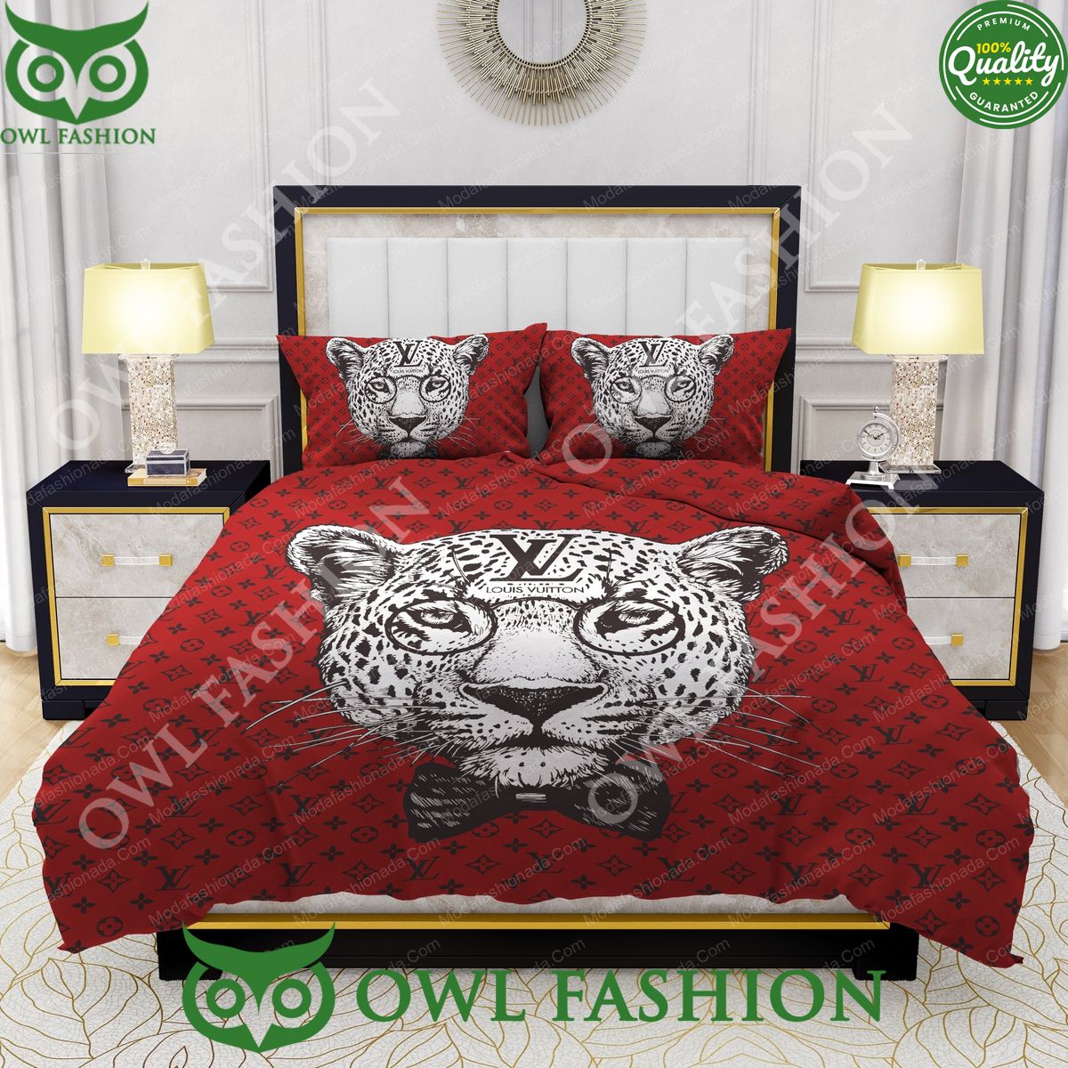 Leopard Head Louis Vuitton Limited Bedding Sets