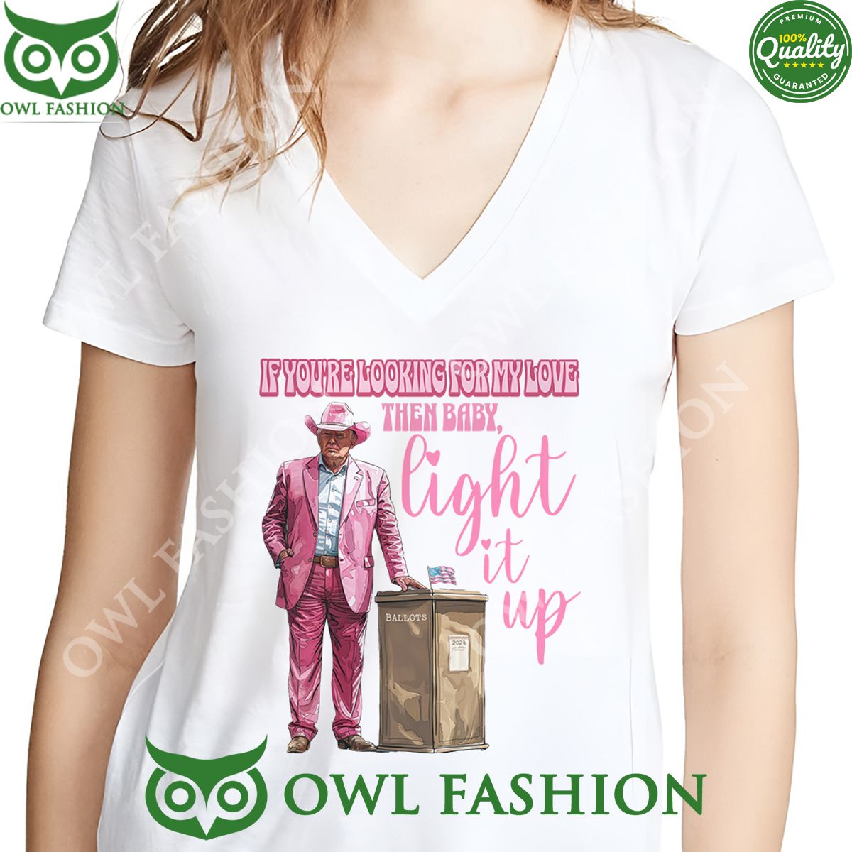 Light It Up Trump pink you re looking for my love t shirt