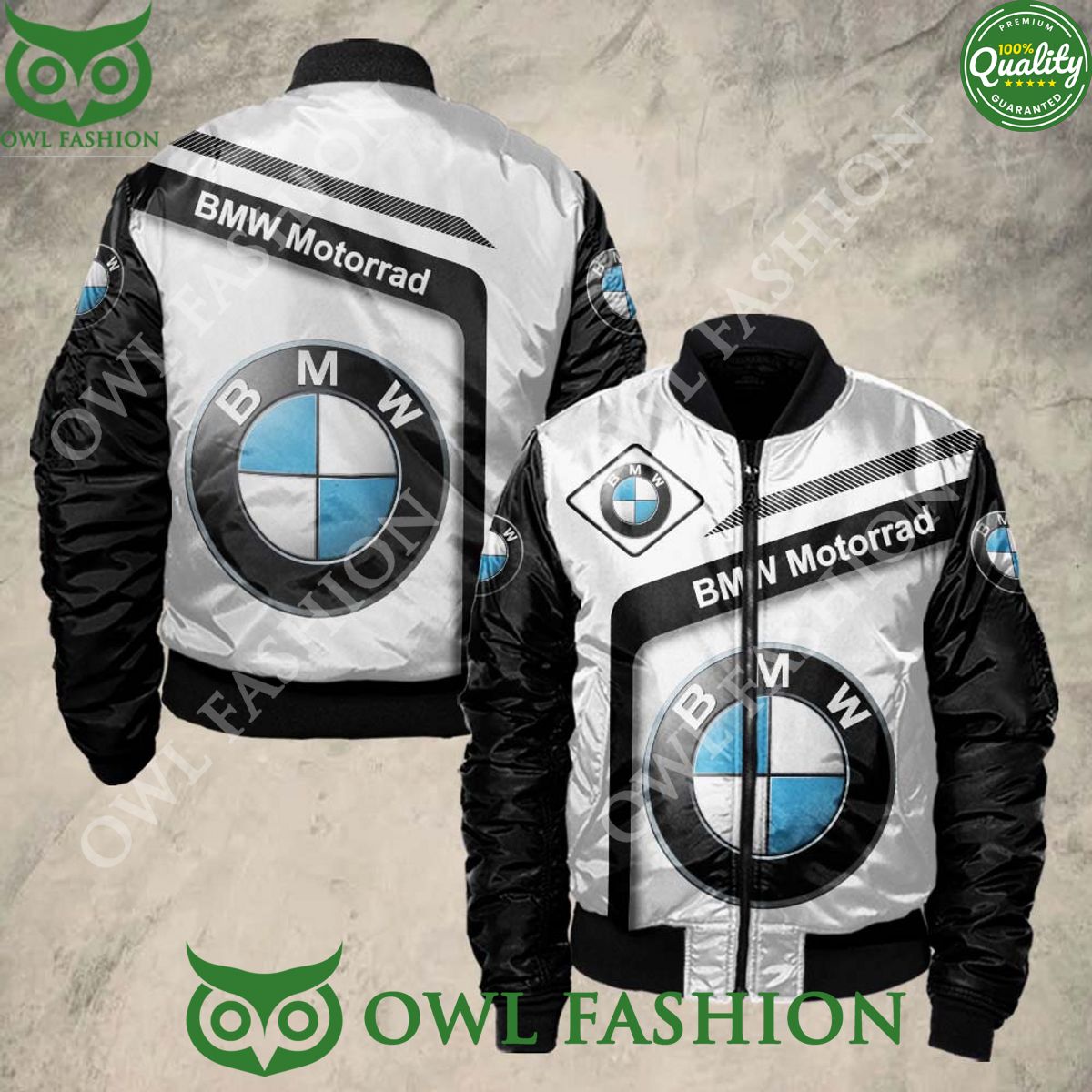 Limited BMW Motorrad Logo Brand 3D Bomber Jacket