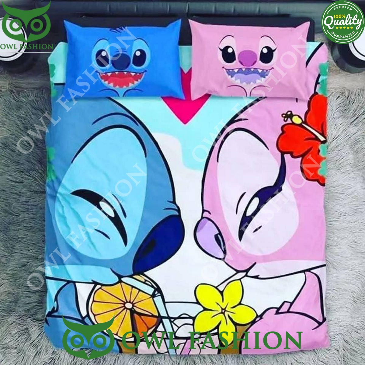 Limited Edition Lilo and Stitch Drinking Love Bedding Set