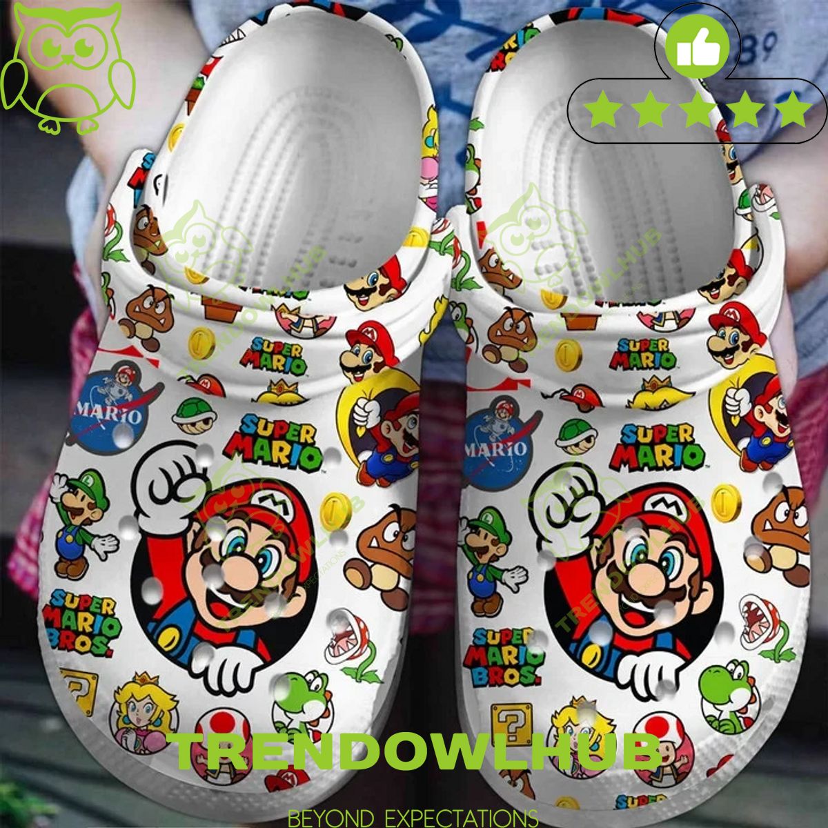 Limited Edition The Super Mario Bros Characters Croc