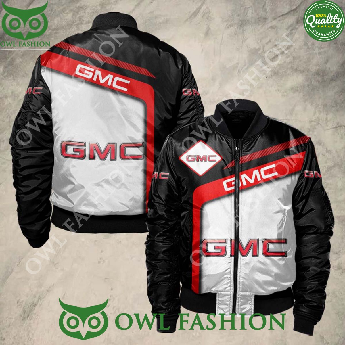 Limited GMC Car Logo Brand 3D Bomber Jacket