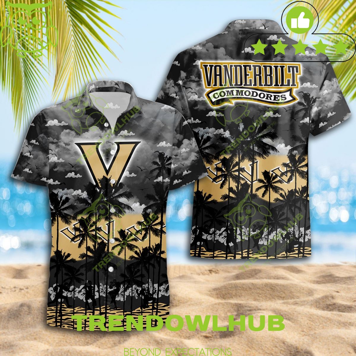 Limited version Vanderbilt Commodores Hawaiian Shirt Trending Summer