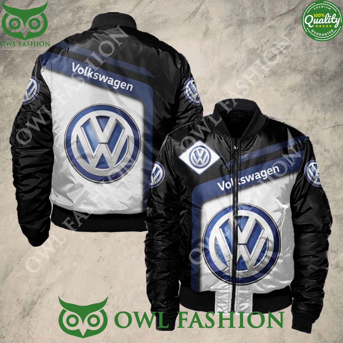 Limited Volkswagen Logo Brand 3D Bomber Jacket