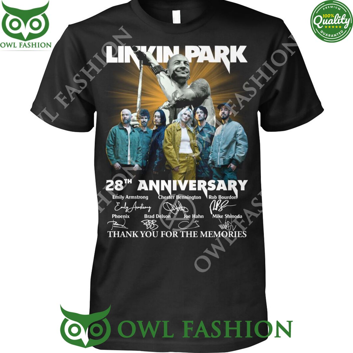 Linkin Park 28th Anniversary Thank you for the memories t shirt