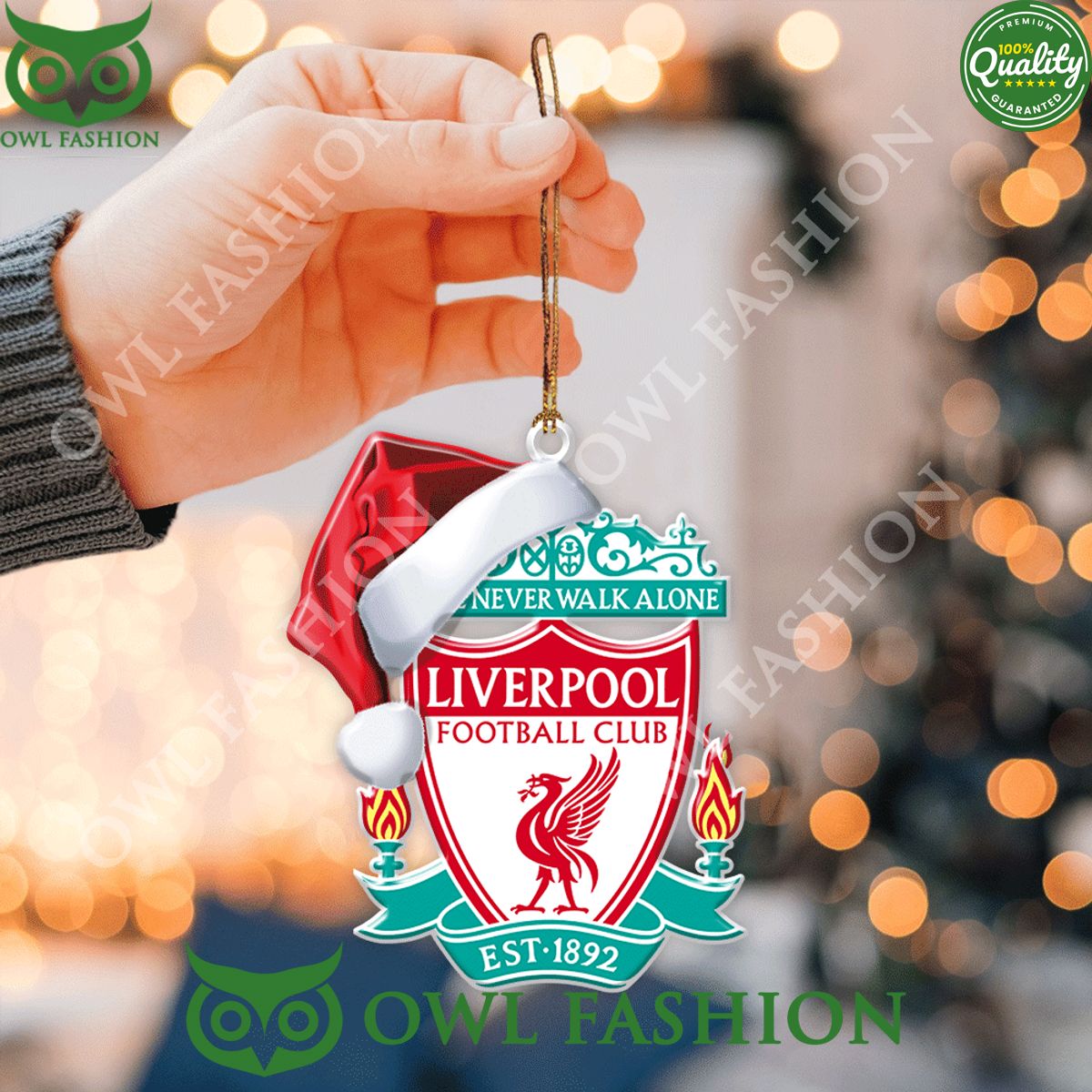 Liverpool Logo Christmas 2-Side Printed Ornament