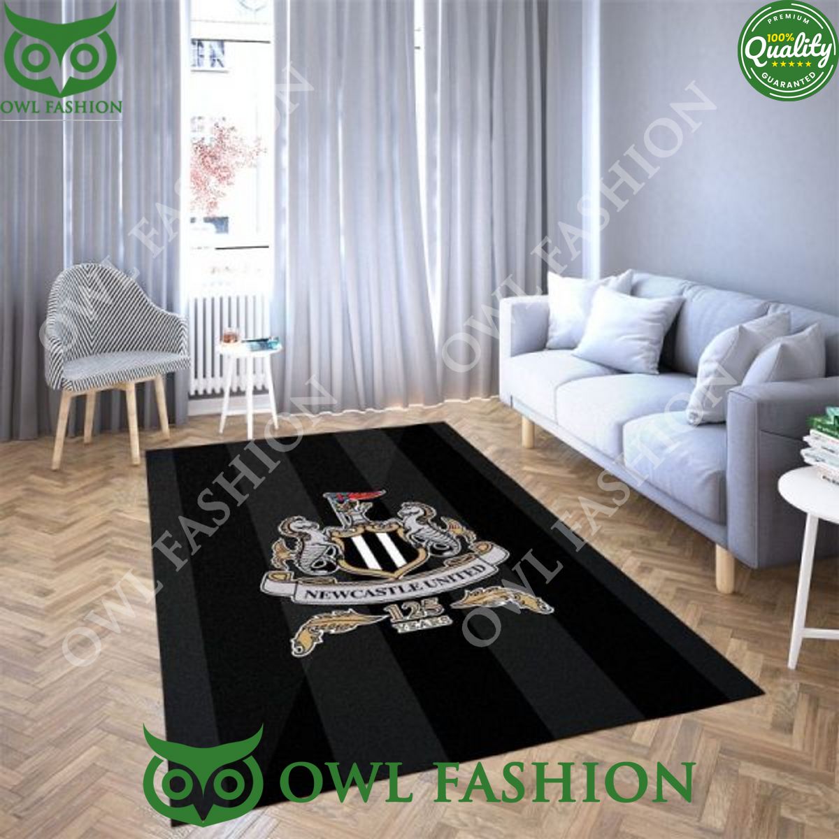 Living Room Newcastle United Football Club Carpet Rug