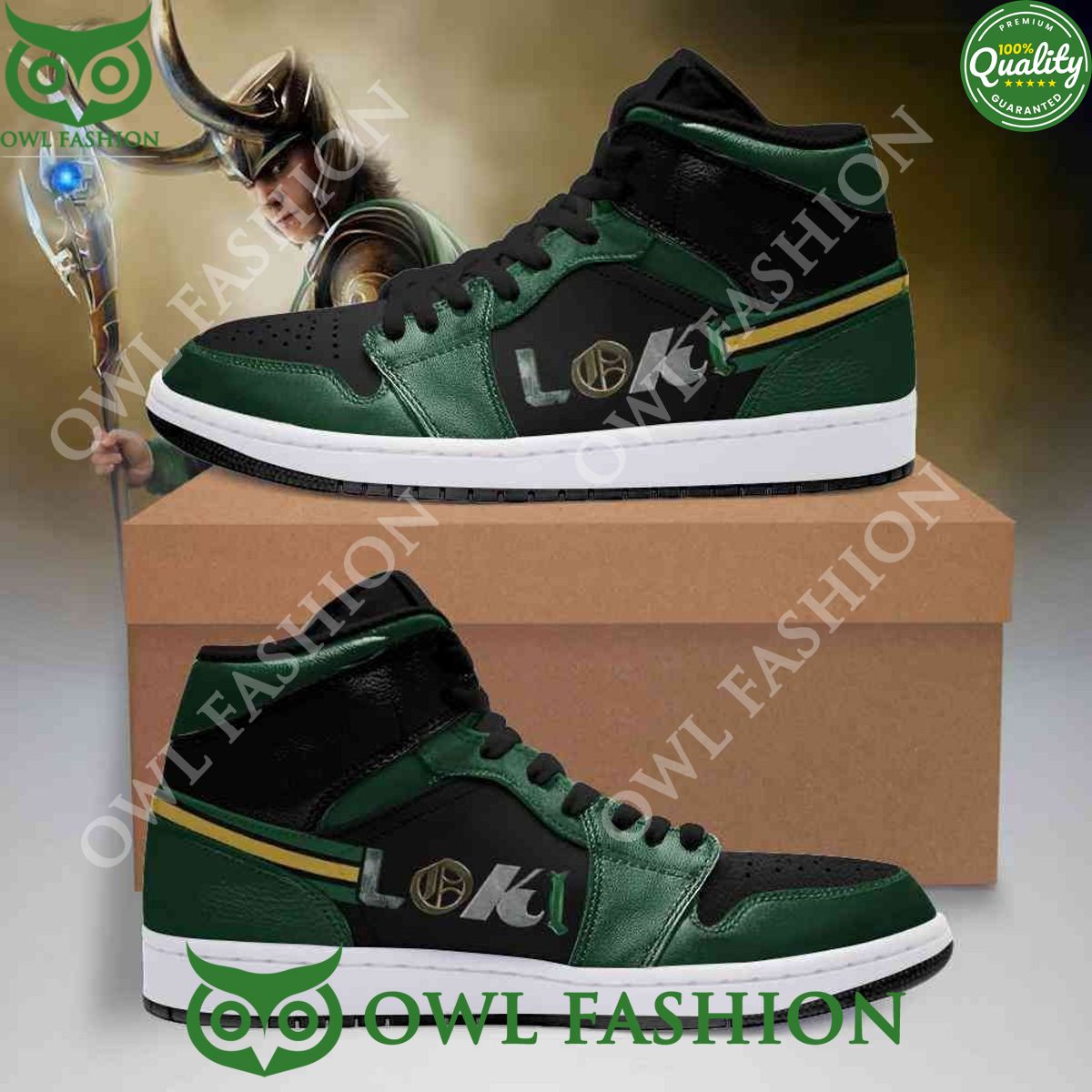 Loki Marvel Air Jordan High Shoes Sport Sneakers