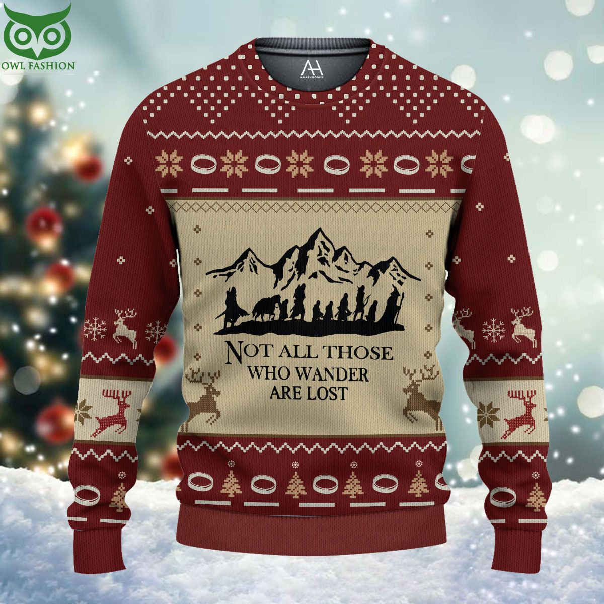 Lord Of The Rings Merry Christmas Ugly Sweater