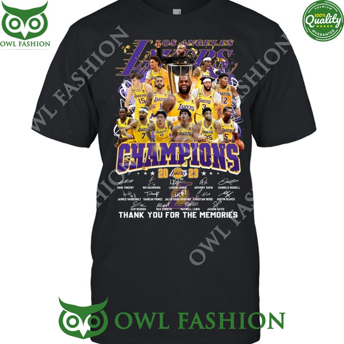 Los Angeles Lakers NBA Champions 2023 Thanks The Memories 2d t shirt