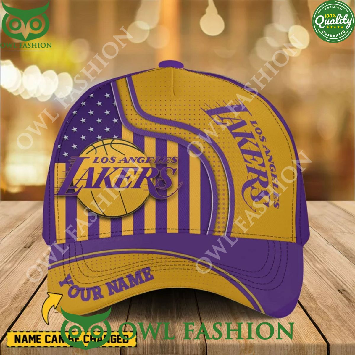 Los Angeles Lakers NBA Purple Champions Custom Cap