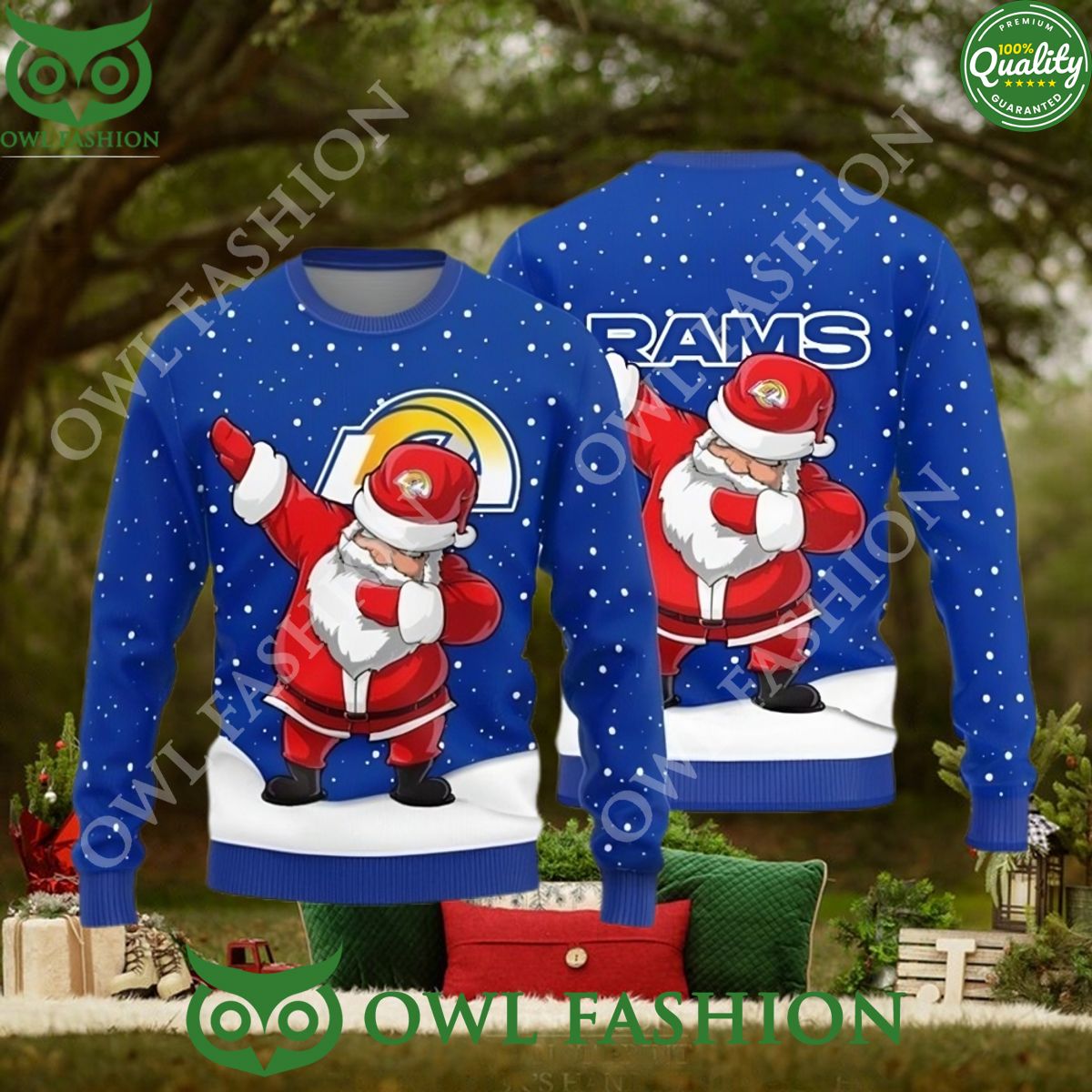 Los Angeles Rams Dab Santa New Style Ugly Sweater
