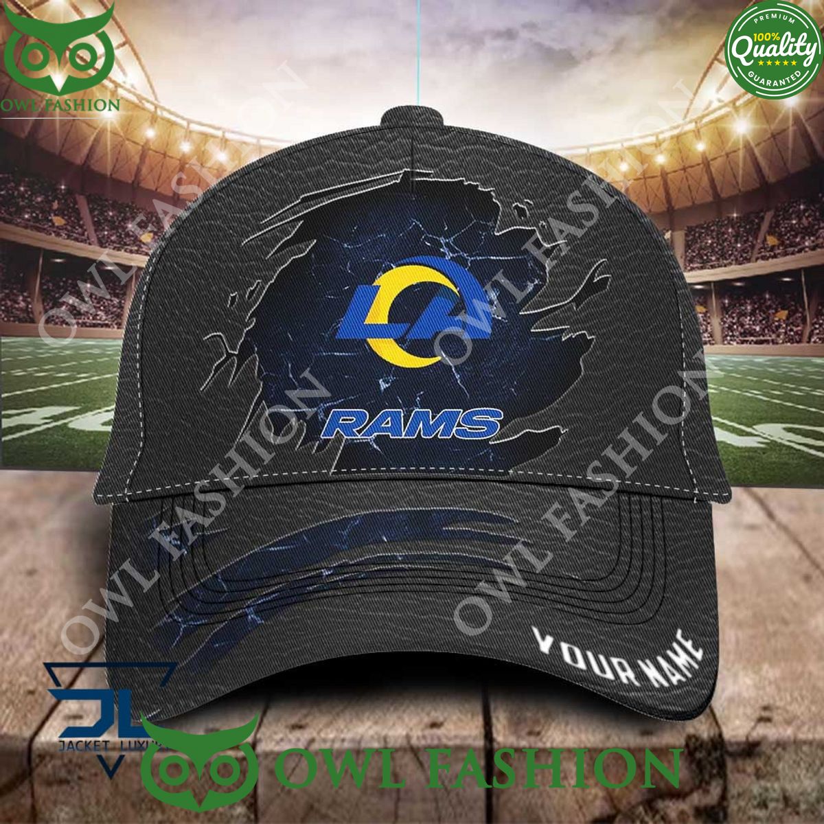 Los Angeles Rams NFL Football Champion Leather Custom Classic Cap