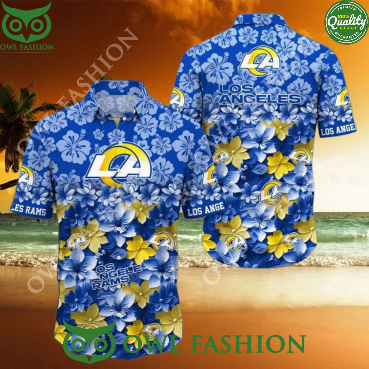 Los Angeles Rams NFL Hawaiian Shirt Trending Summer 2024