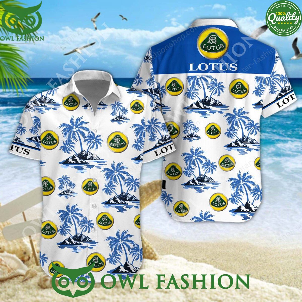 Lotus Luxury Car Manufacturer Limited Hawaiian Shirt Shorts